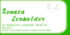 renata leopolder business card